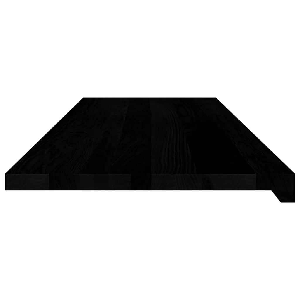 Περβάζια παραθύρων 2 τεμ. Καφέ-Μαύρο 120x40x2εκ. Μασίφ Ξύλο Δρυός
