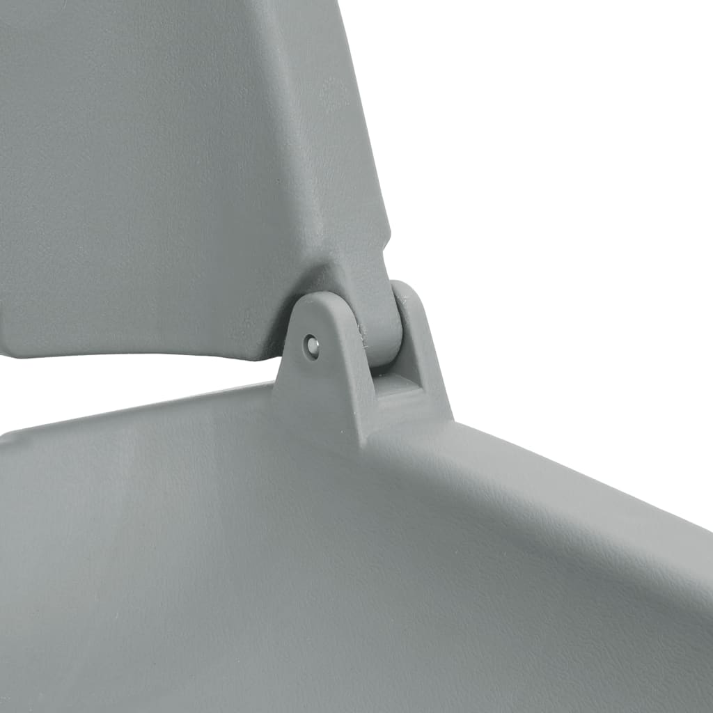 Κάθισμα Σκάφους Πτυσσόμ. 2 τεμ. Γκρι 48x51x41 εκ Χωρίς Μαξιλάρι - Pakobazaar