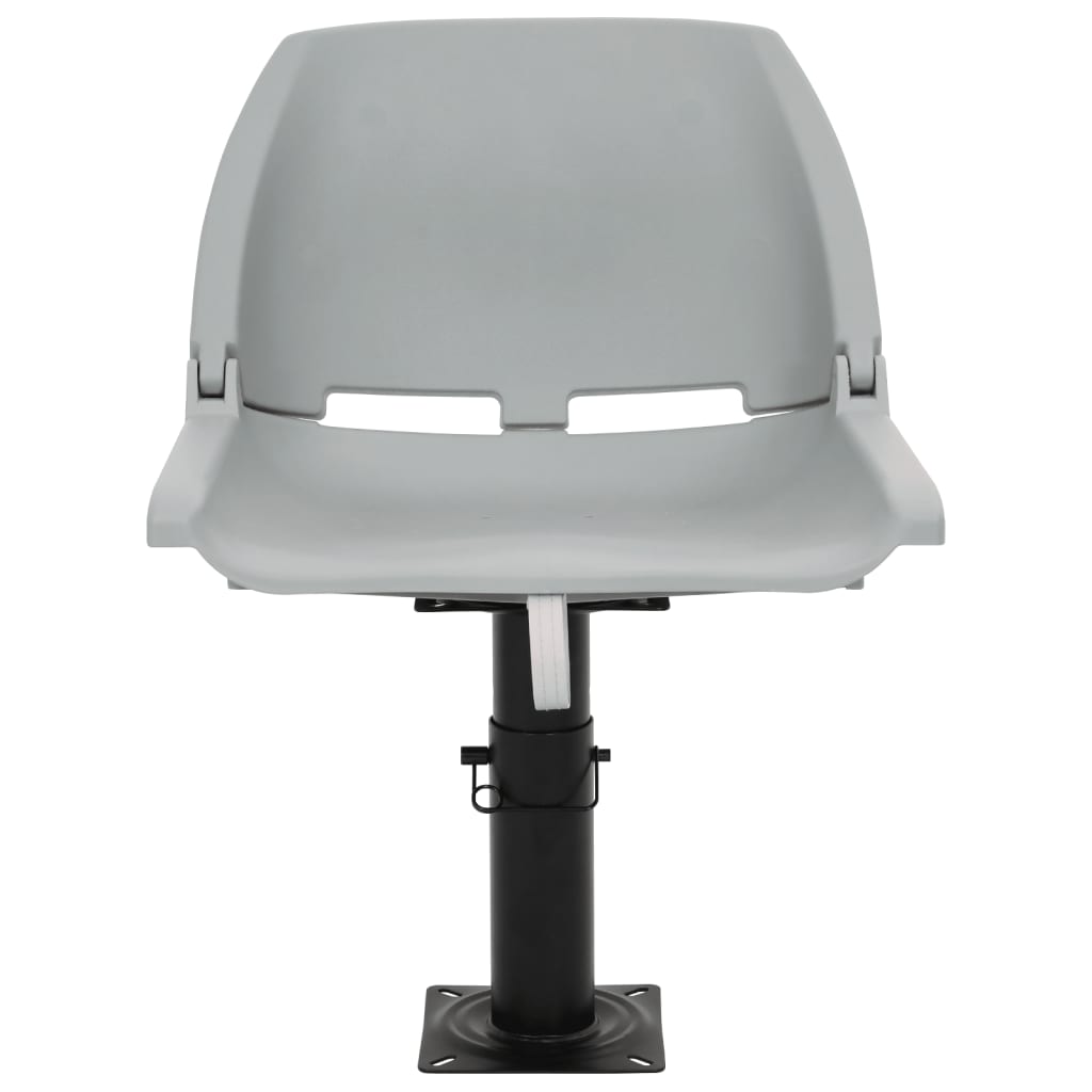 Κάθισμα Σκάφους Πτυσσόμ. 2 τεμ. Γκρι 48x51x41 εκ Χωρίς Μαξιλάρι - Pakobazaar