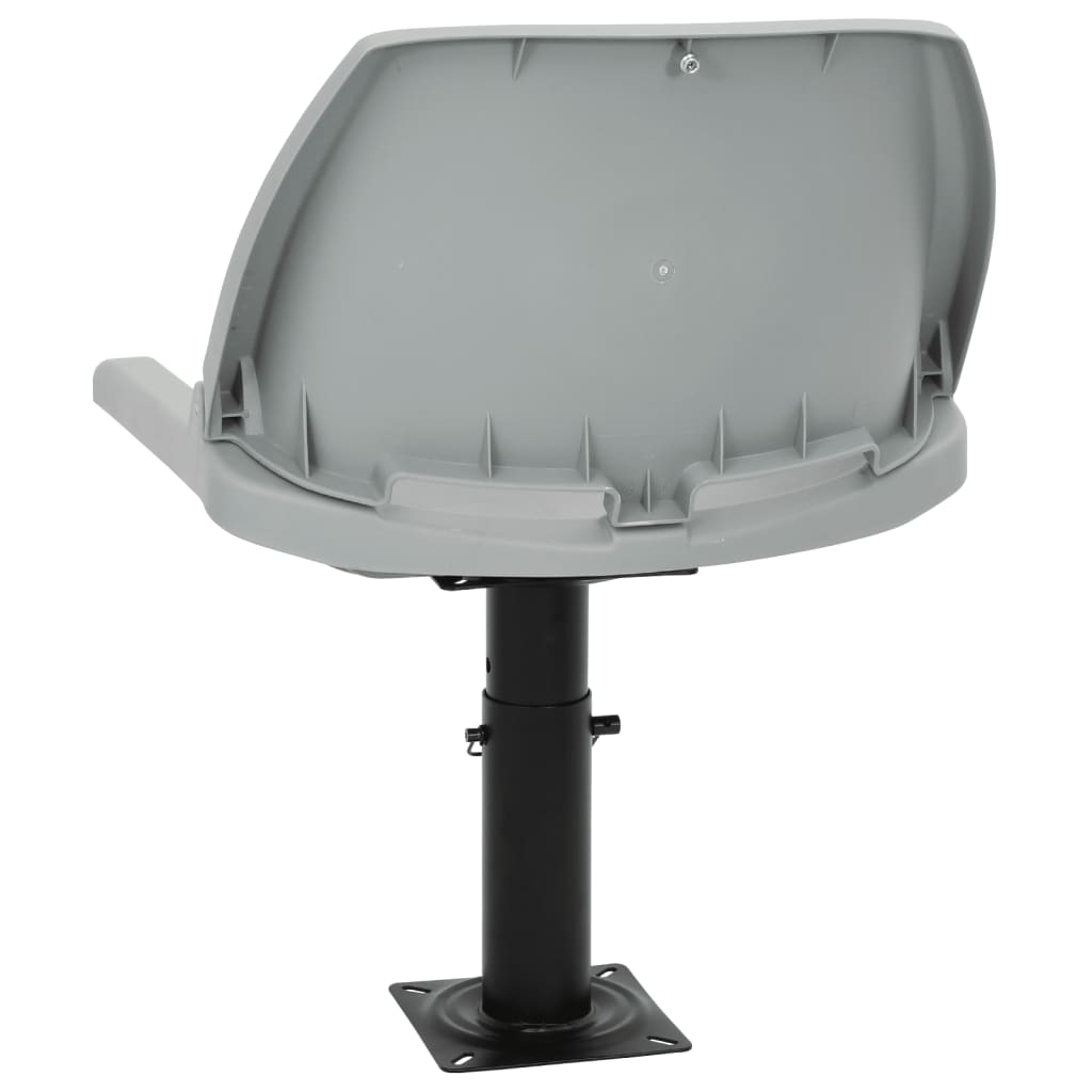 Κάθισμα Σκάφους Πτυσσόμ. 2 τεμ. Γκρι 48x51x41 εκ Χωρίς Μαξιλάρι - Pakobazaar