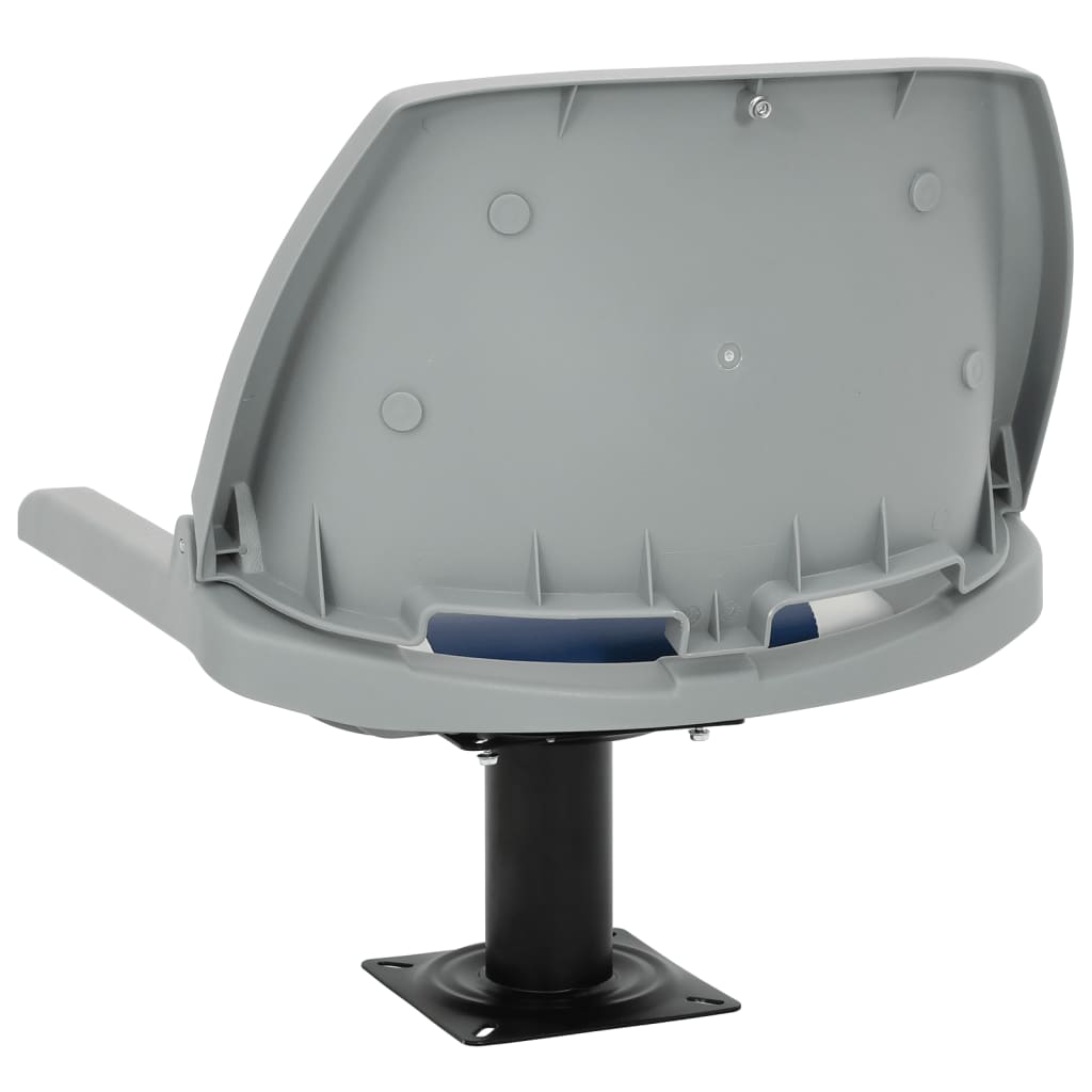 Κάθισμα Σκάφους Πτυσσόμενο 2 τεμ. Μπλε/Λευκό 48x51x41 εκ. - Pakobazaar