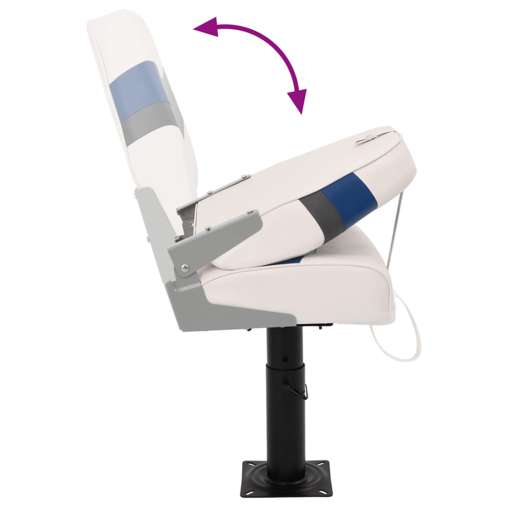 Κάθισμα Σκάφους Σετ 2 τεμ. με Ψηλή Πλάτη Αναδιπλούμενο - Pakobazaar