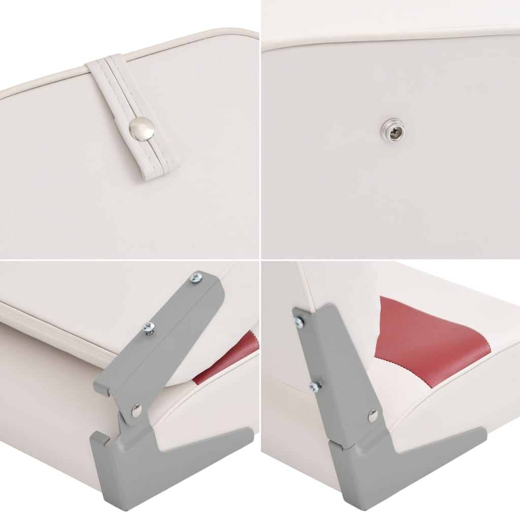 Κάθισμα Σκάφους Σετ 2 τεμ. με Ψηλή Πλάτη Αναδιπλούμενο - Pakobazaar