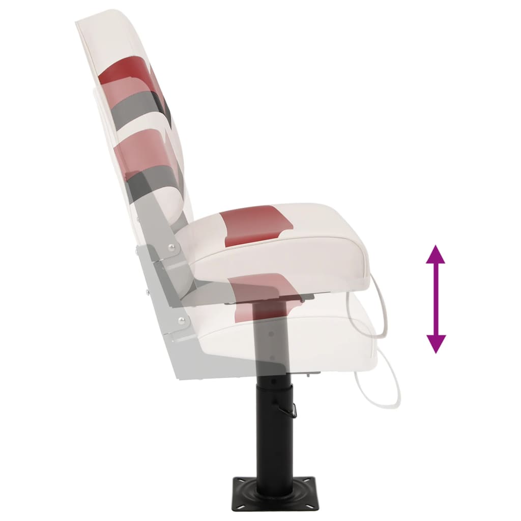 Κάθισμα Σκάφους Σετ 2 τεμ. με Ψηλή Πλάτη Αναδιπλούμενο - Pakobazaar