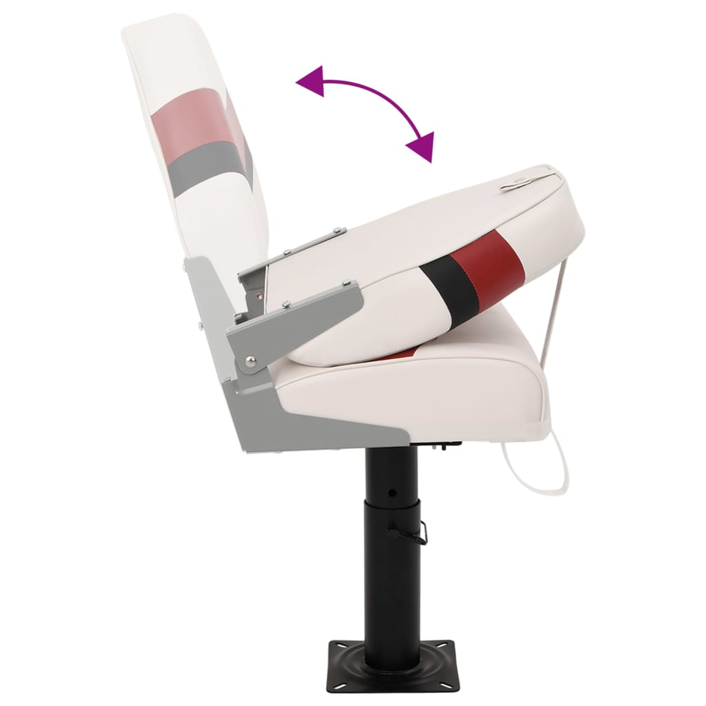 Κάθισμα Σκάφους Σετ 4 τεμ. με Ψηλή Πλάτη Αναδιπλούμενο - Pakobazaar