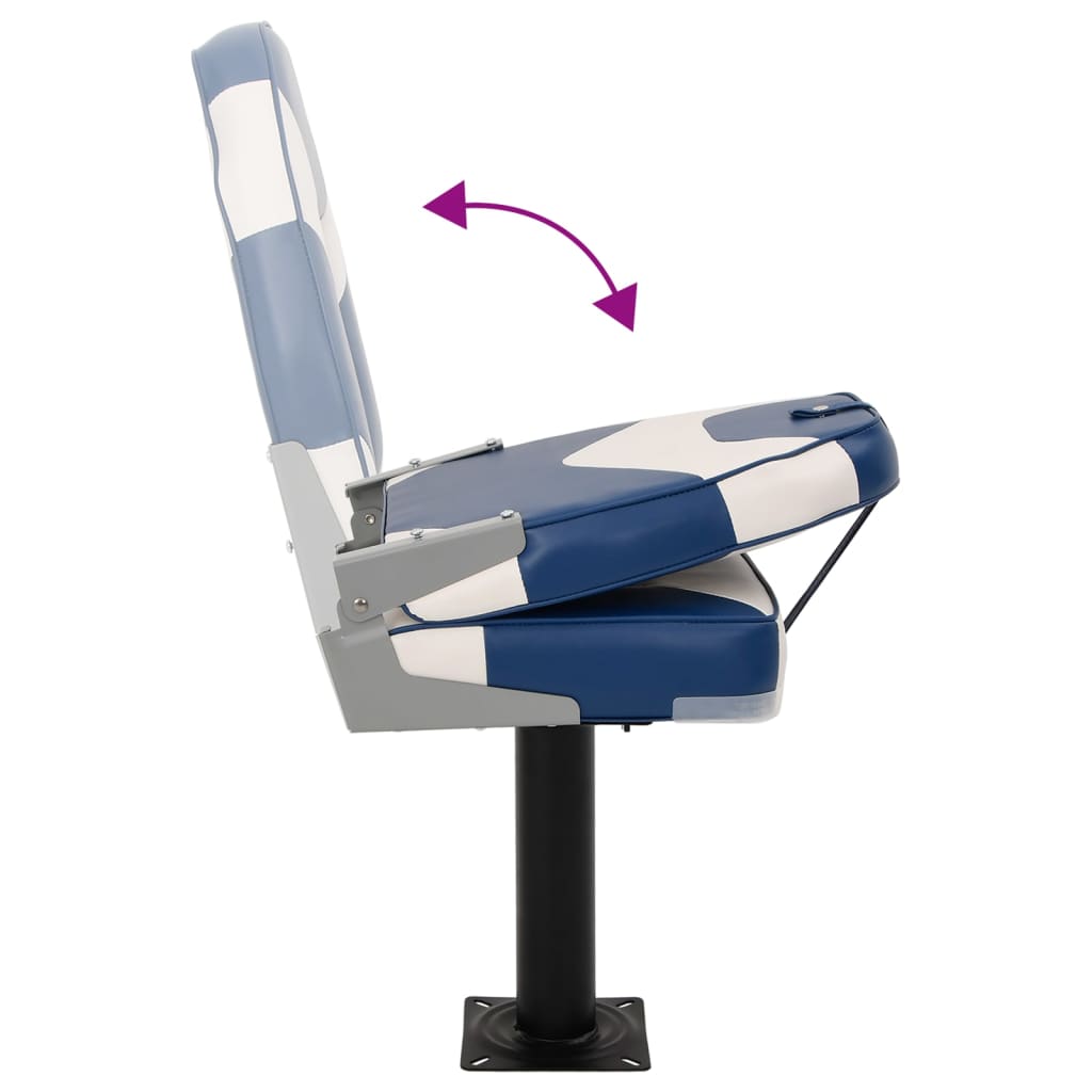 Κάθισμα Σκάφους Σετ 2 τεμ. με Ψηλή Πλάτη Αναδιπλούμενο - Pakobazaar