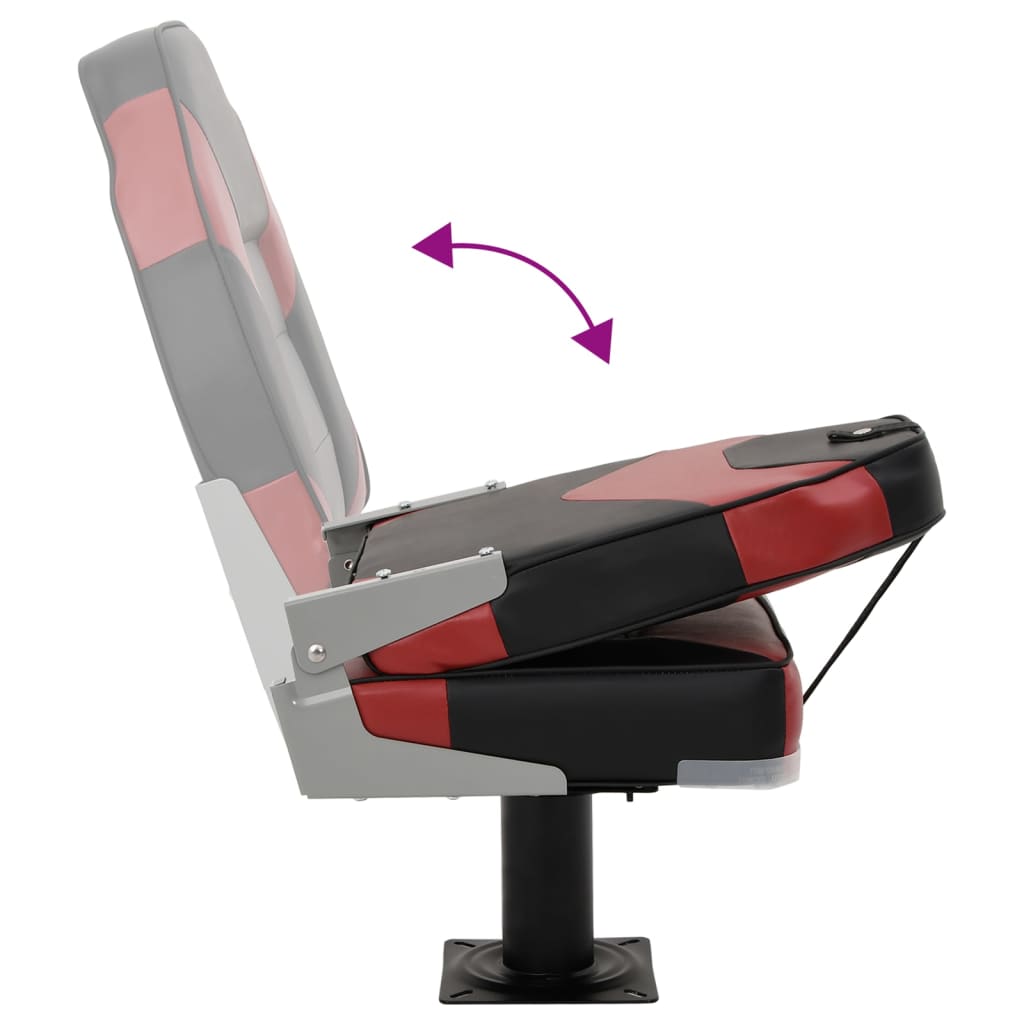 Κάθισμα Σκάφους Σετ 2 τεμ. με Ψηλή Πλάτη Αναδιπλούμενο - Pakobazaar