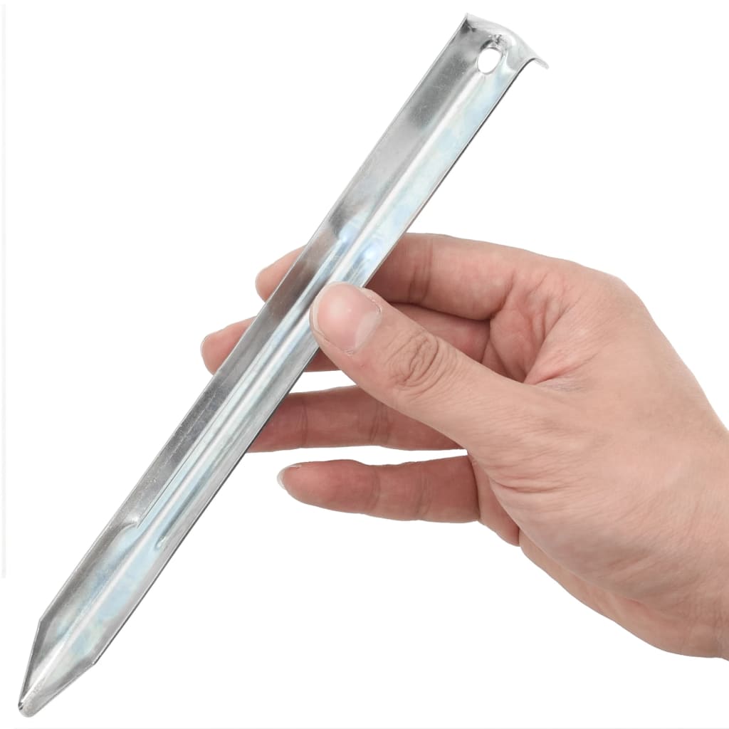 Πασσαλάκια Σκηνής 24 τεμ. 22 εκ. Ø20 χιλ. Γαλβανισμένο Ατσάλι