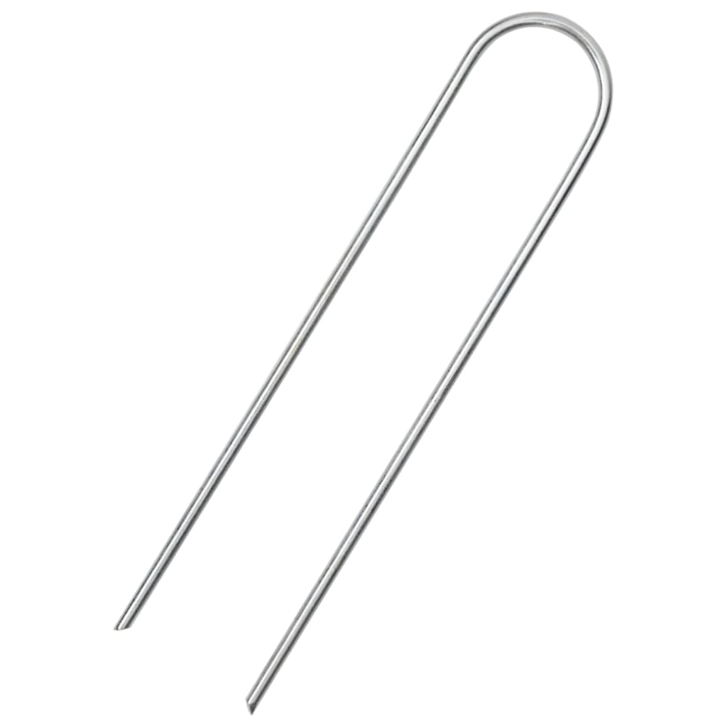 Στηρίγματα Εδάφους Σχήμα U 50 τεμ. 15x3,5 εκ. Γαλβαν. Ατσάλι - Pakobazaar