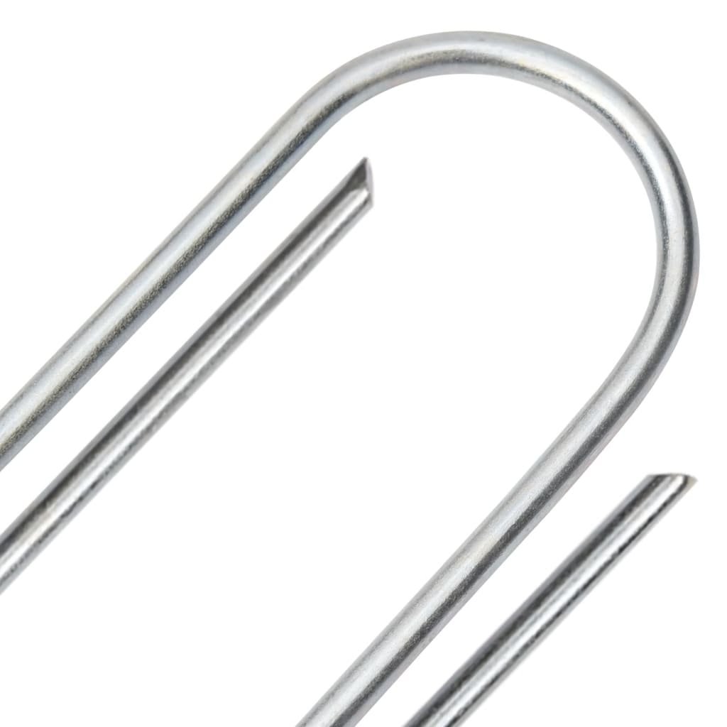 Στηρίγματα Εδάφους Σχήμα U 50 τεμ. 15x3,5 εκ. Γαλβαν. Ατσάλι - Pakobazaar