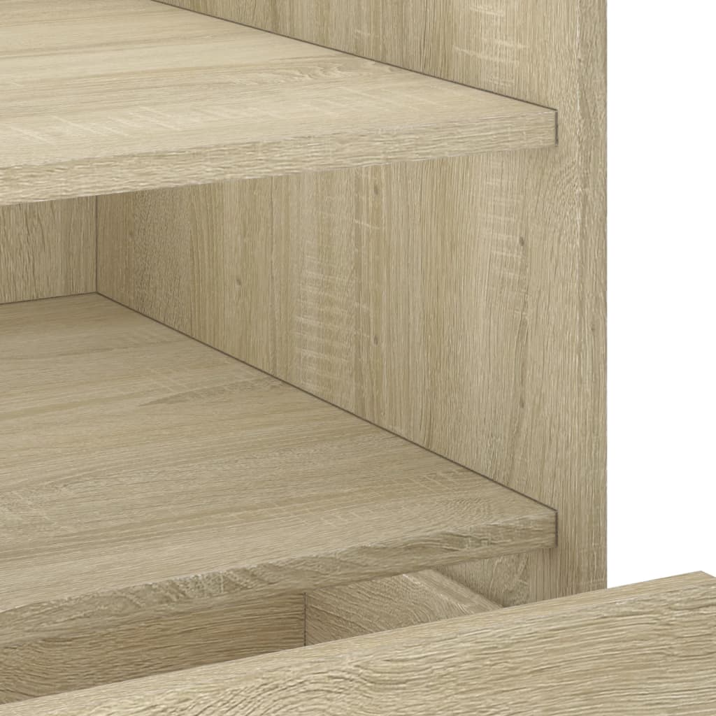 Κομοδίνο Sonoma Δρυς 45x50x50 εκ. από Επεξεργασμένο Ξύλο