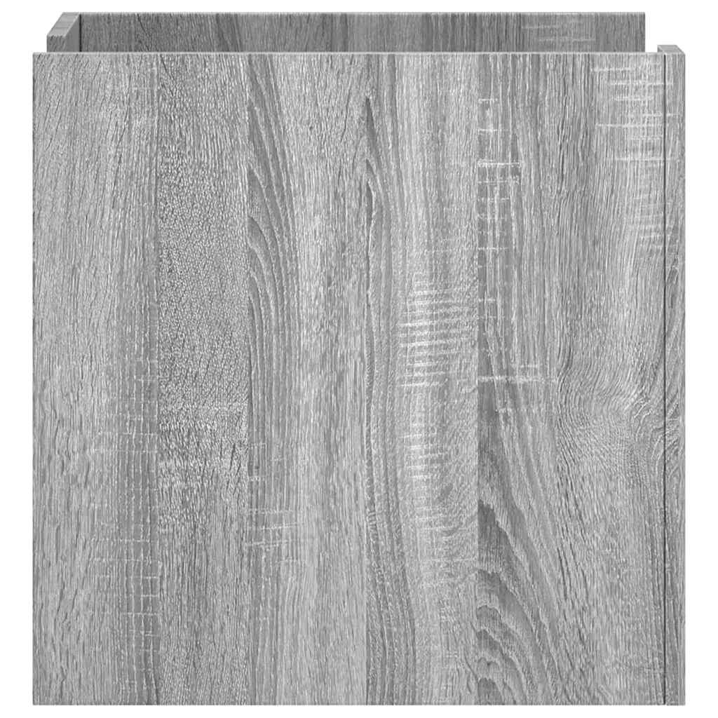 Κομοδίνο Sonoma Γκρι 45x50x50 εκ. από Επεξεργασμένο Ξύλο - Pakobazaar