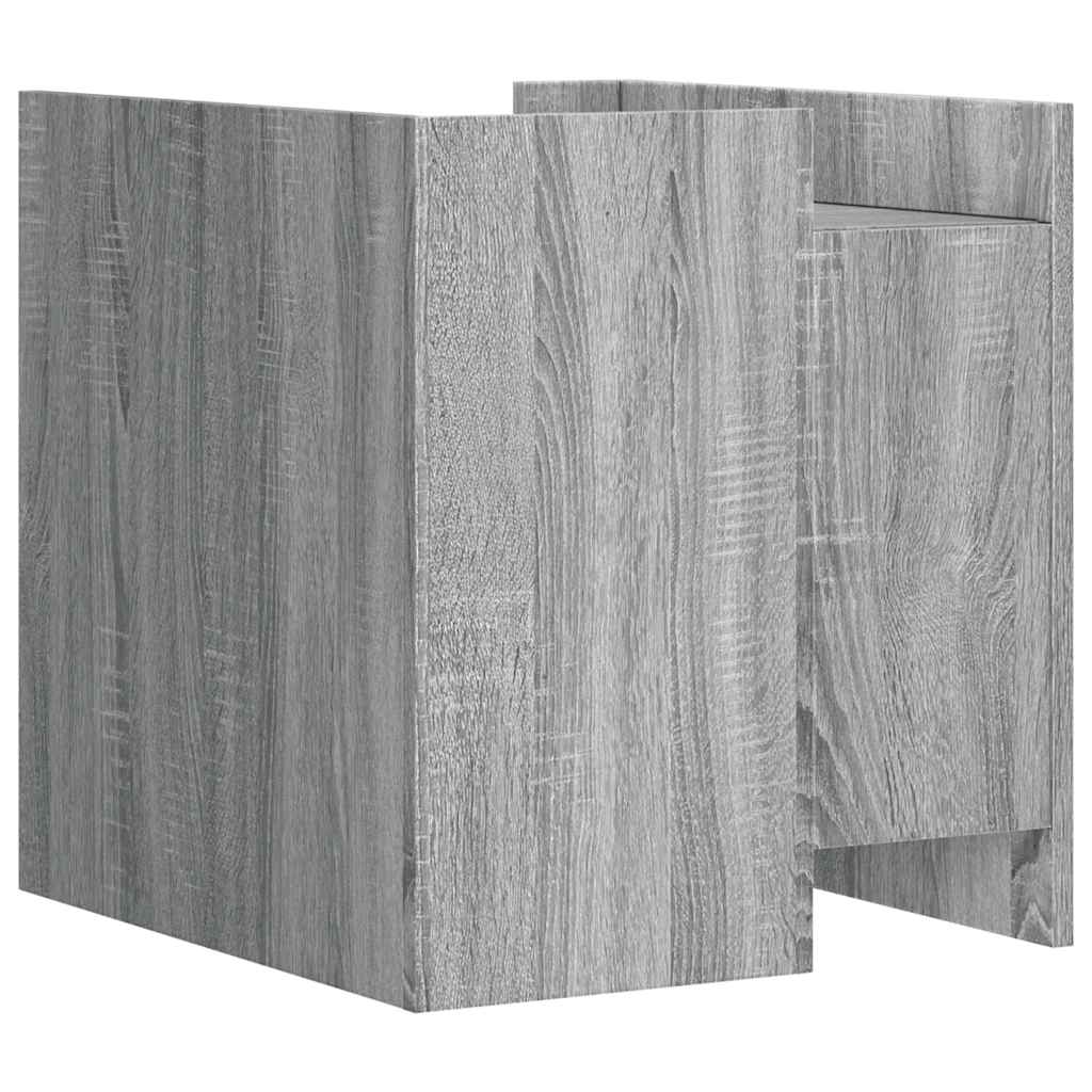 Κομοδίνο Sonoma Γκρι 45x50x50 εκ. από Επεξεργασμένο Ξύλο - Pakobazaar