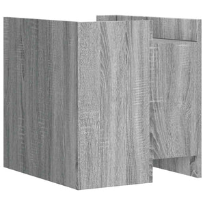 Κομοδίνο Sonoma Γκρι 45x50x50 εκ. από Επεξεργασμένο Ξύλο - Pakobazaar