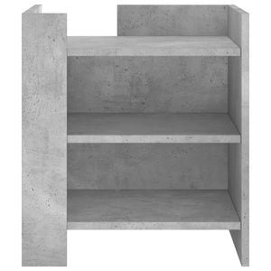 Κομοδίνο Γκρι Σκυροδ. 45x50x50 εκ. από Επεξεργασμένο Ξύλο