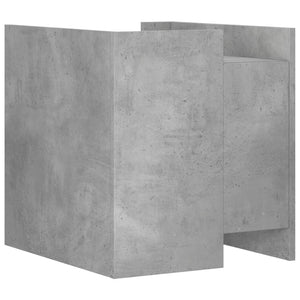 Κομοδίνο Γκρι Σκυροδ. 45x50x50 εκ. από Επεξεργασμένο Ξύλο