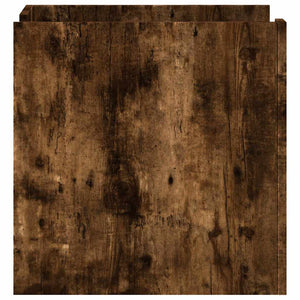 Κομοδίνο Καπνιστή Δρυς 45x50x50 εκ. από Επεξεργασμένο Ξύλο