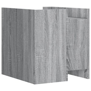 Κομοδίνο Sonoma Γκρι 45x50x50 εκ. από Επεξεργασμένο Ξύλο