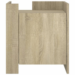 Κομοδίνο Sonoma Δρυς 45x50x50 εκ. από Επεξεργασμένο Ξύλο