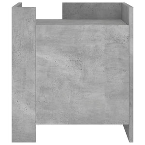 Κομοδίνο Γκρι Σκυροδ. 45x50x50 εκ. από Επεξεργασμένο Ξύλο