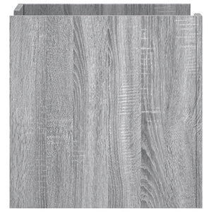 Κομοδίνο Sonoma Γκρι 45x50x50 εκ. από Επεξεργασμένο Ξύλο