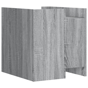 Κομοδίνο Sonoma Γκρι 45x50x50 εκ. από Επεξεργασμένο Ξύλο