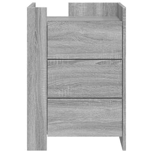 Κομοδίνο Γκρι Sonoma 45x50x65 εκ. από Επεξεργασμένο Ξύλο