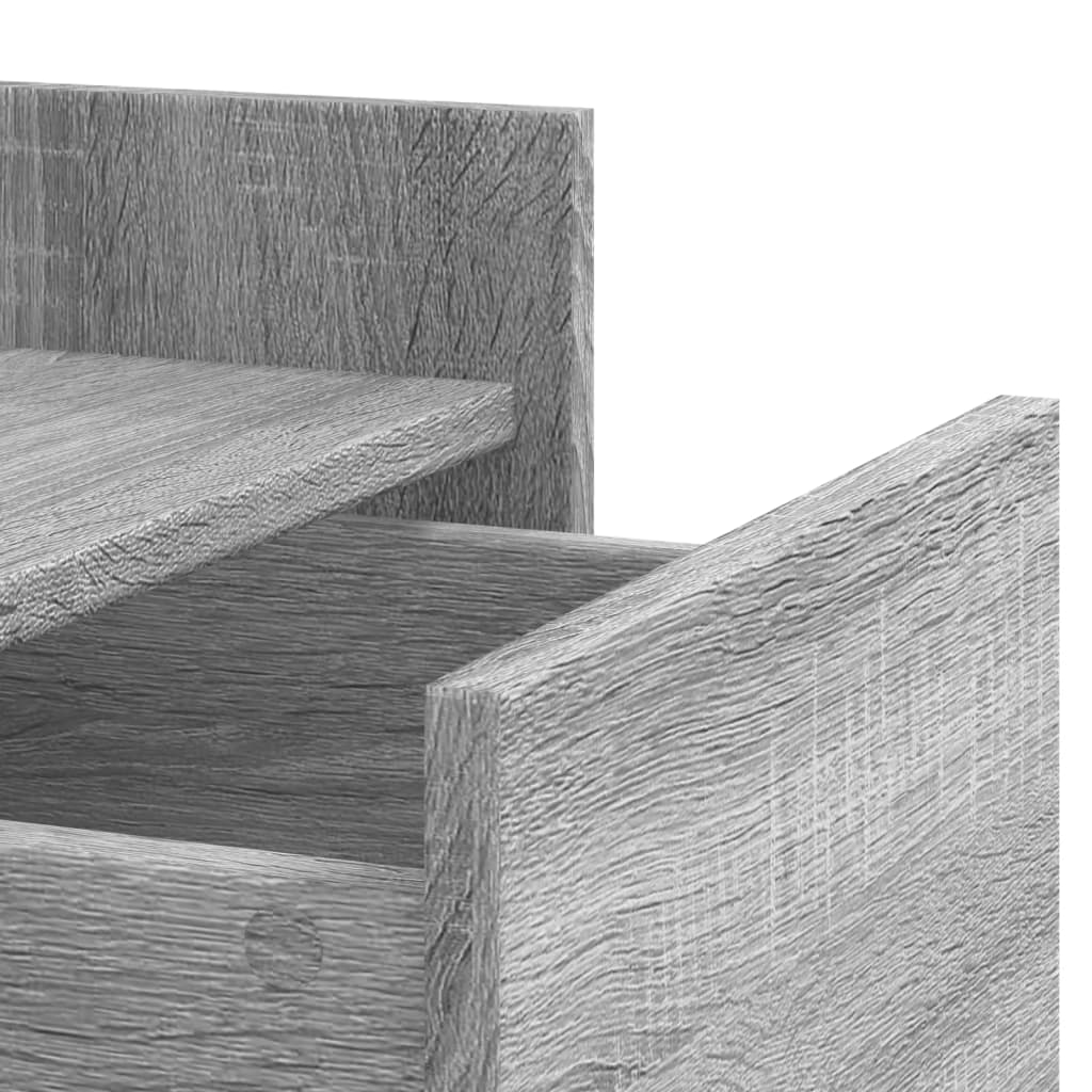 Κομοδίνο Γκρι Sonoma 45x50x65 εκ. από Επεξεργασμένο Ξύλο