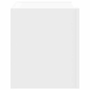 Κομοδίνα Επιτοίχια 2 τεμ. Λευκά 45x30x35 εκ. - Pakobazaar