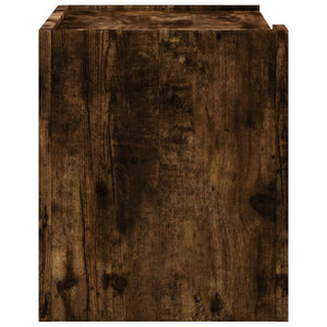 Κομοδίνο Επιτοίχιο Καπνιστή Δρυς 45x30x35 εκ.