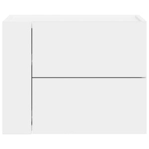 Κομοδίνο Επιτοίχιο Λευκά 45x30x35 εκ.