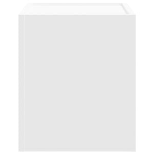 Κομοδίνο Επιτοίχιο Λευκά 45x30x35 εκ.