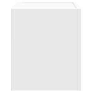 Κομοδίνα Επιτοίχια 2 τεμ. Λευκά 45x30x35 εκ.
