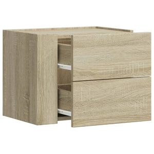 Κομοδίνα Επιτοίχιο Sonoma Δρυς 45x30x35 εκ.