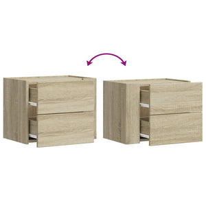 Κομοδίνα Επιτοίχιο Sonoma Δρυς 45x30x35 εκ.