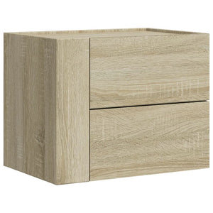Κομοδίνα Επιτοίχια 2 τεμ. Sonoma Δρυς 45x30x35 εκ. - Pakobazaar