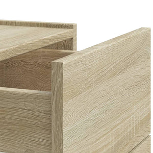 Κομοδίνα Επιτοίχια 2 τεμ. Sonoma Δρυς 45x30x35 εκ. - Pakobazaar