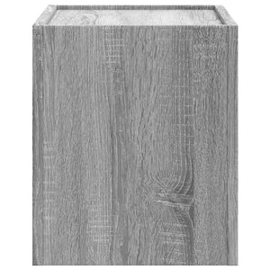 Κομοδίνα Επιτοίχια Γκρι Sonoma 45x30x35 εκ.