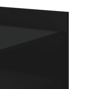 Τραπεζάκι Σαλονιού Μαύρο 80x50x50 εκ. Επεξεργασμένο Ξύλο