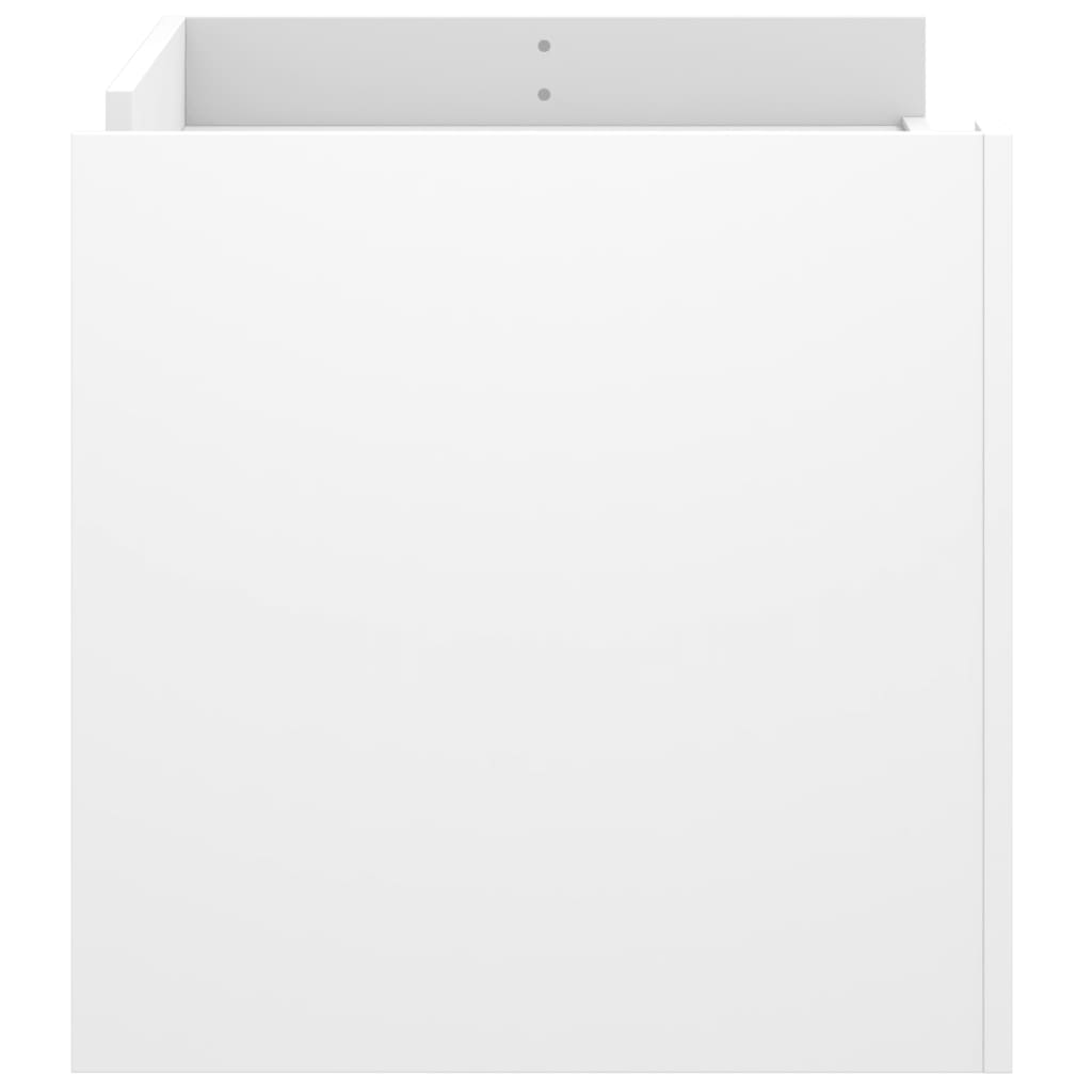 Τραπεζάκι Σαλονιού Λευκό 100x50x50 εκ. Επεξεργασμένο Ξύλο - Pakobazaar