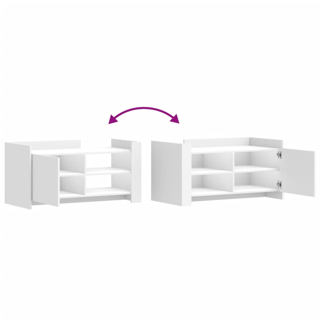 Τραπεζάκι Σαλονιού Λευκό 100x50x50 εκ. Επεξεργασμένο Ξύλο - Pakobazaar