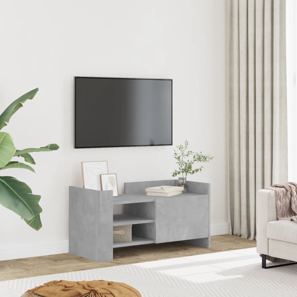 Έπιπλο Τηλεόρασης Γκρι Σκυρ. 80x35x40 εκ. Επεξ. Ξύλο