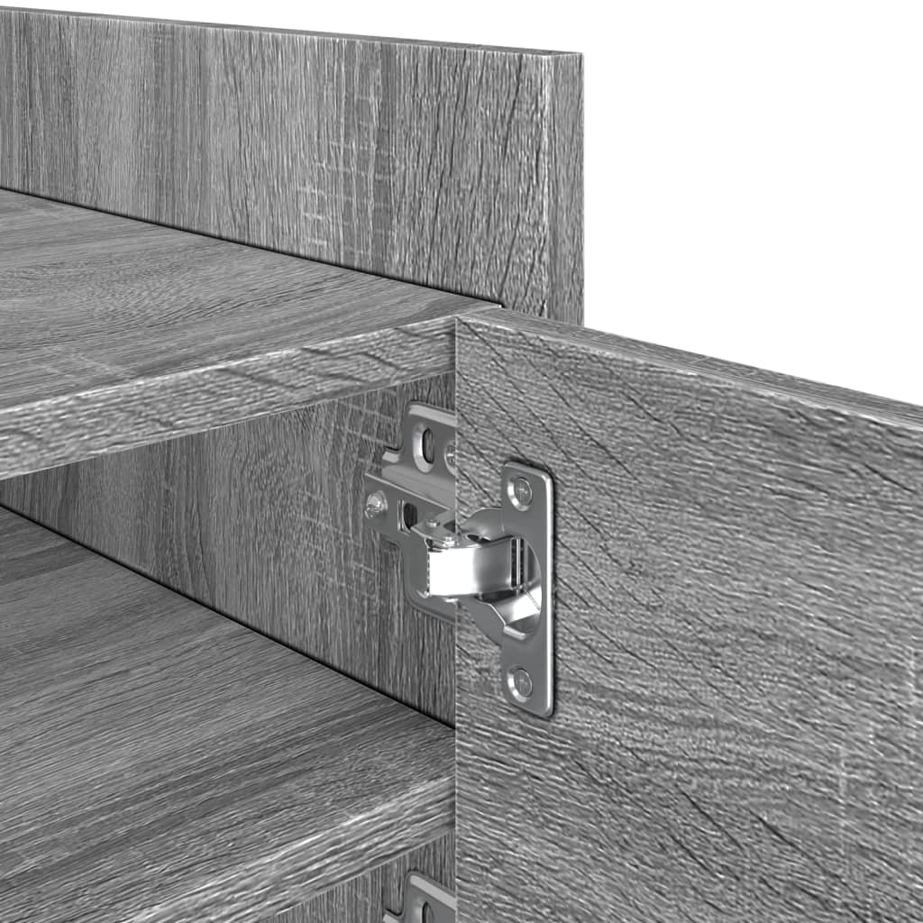 Έπιπλο Τηλεόρασης Γκρι Sonoma 80x35x40 εκ. από Επεξεργ. Ξύλο