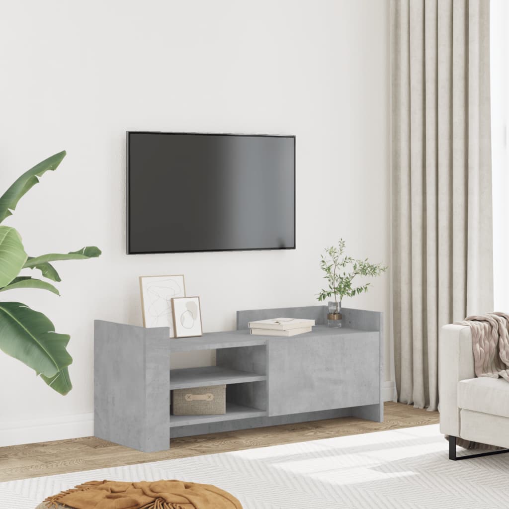 Έπιπλο Τηλεόρασης Γκρι Σκυρ. 100x35x40 εκ. Επεξ. Ξύλο