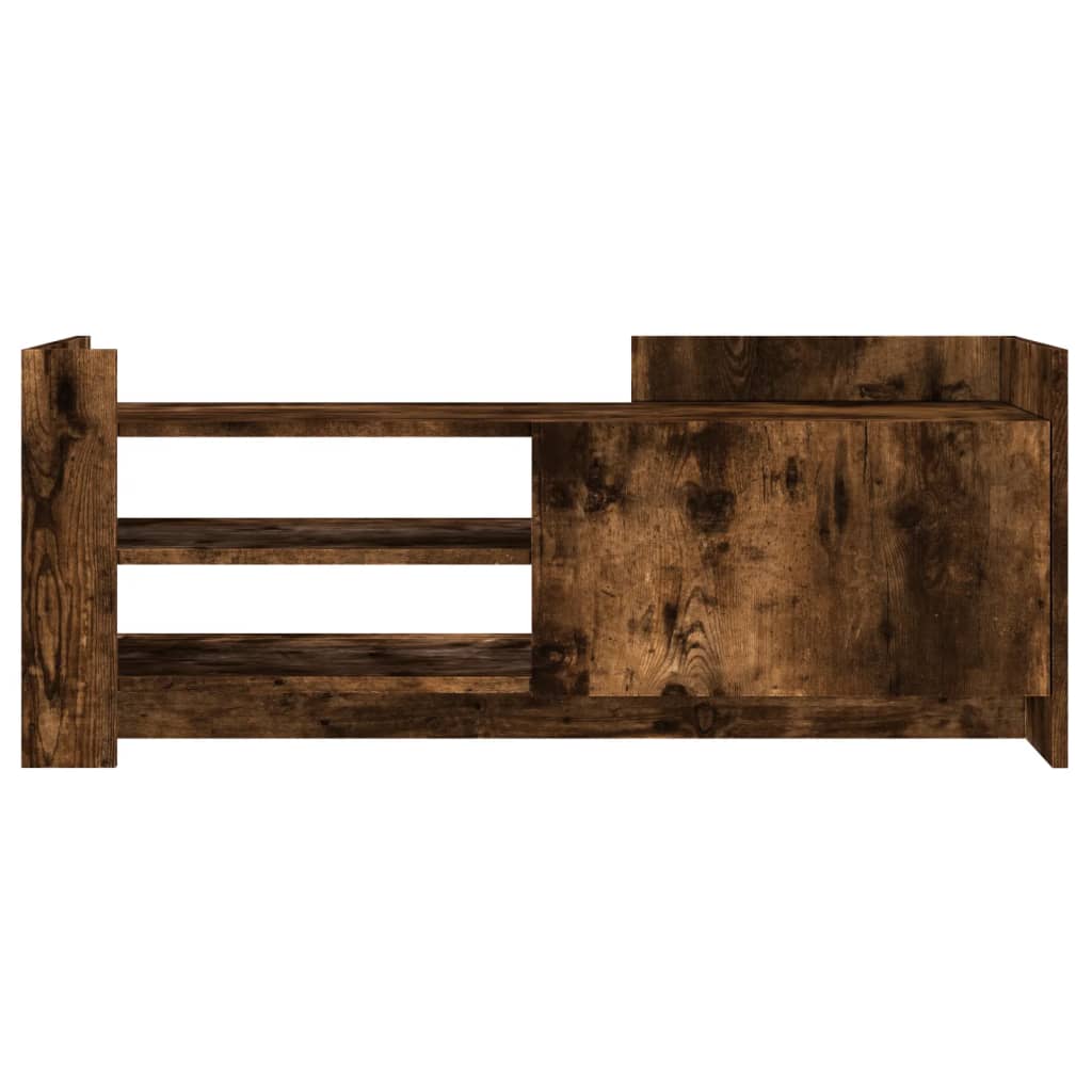 Έπιπλο Τηλεόρασης Καπνιστή Δρυς 100x35x40 εκ. Επεξ. Ξύλο