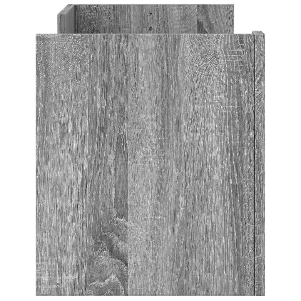 Έπιπλο Τηλεόρασης Γκρι Sonoma 100x35x40 εκ. από Επεξεργ. Ξύλο