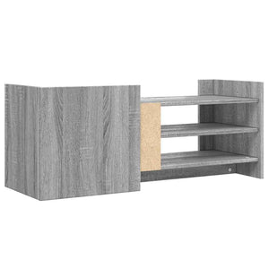 Έπιπλο Τηλεόρασης Γκρι Sonoma 100x35x40 εκ. από Επεξεργ. Ξύλο