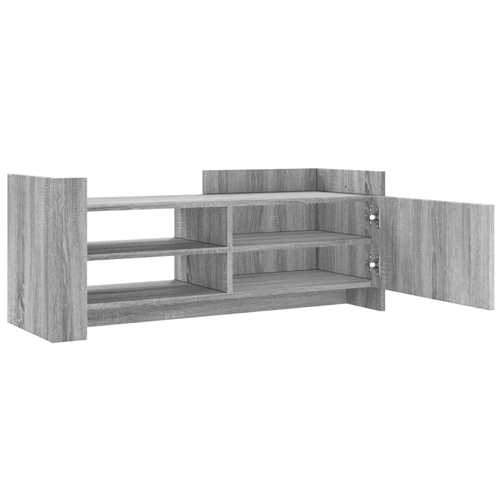 Έπιπλο Τηλεόρασης Γκρι Sonoma 100x35x40 εκ. από Επεξεργ. Ξύλο