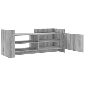 Έπιπλο Τηλεόρασης Γκρι Sonoma 100x35x40 εκ. από Επεξεργ. Ξύλο