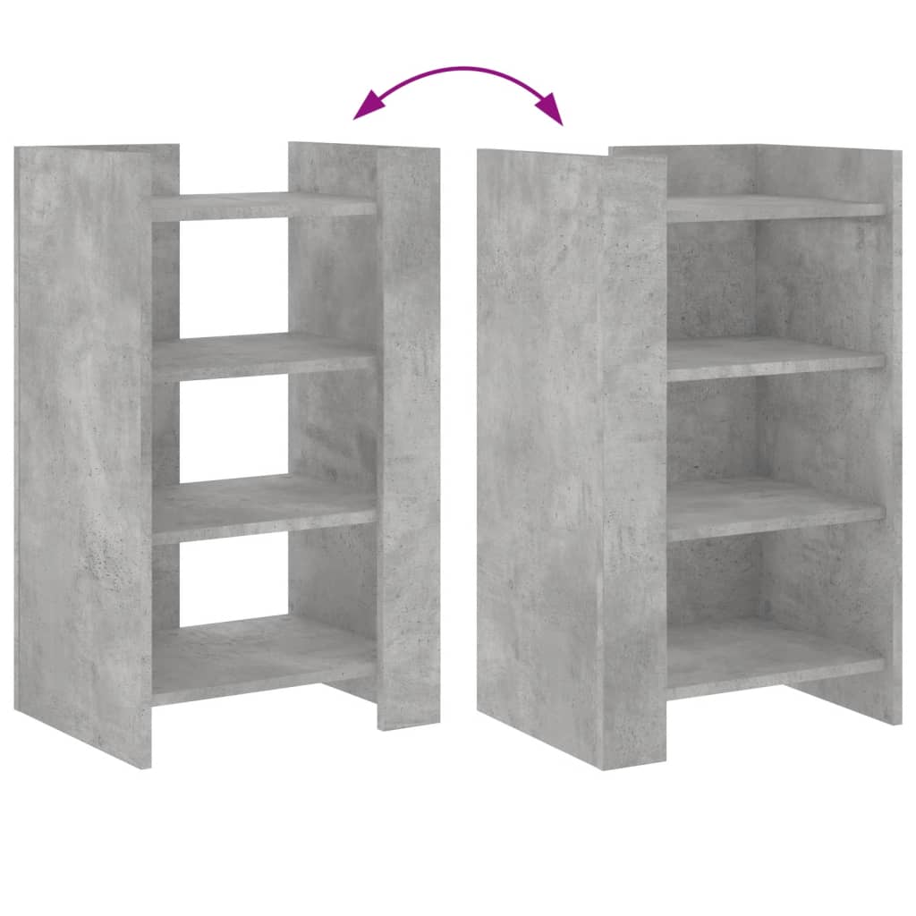 Συρταριέρα Γκρι Σκυροδ. 45x35x75 εκ. από Επεξεργασμένο Ξύλο